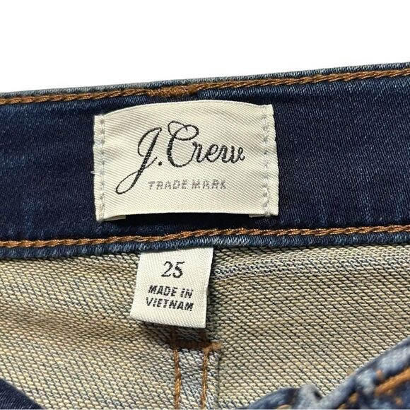 J. CREW 9” High Rise Jeggings Blue Indigo Wash 25 - Picture 4 of 7